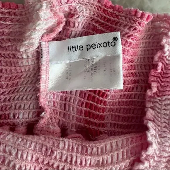 Little Peixoto Tie-Dye Smocked Ruffle Tiered Skirt Set with Lace Trim size 14 - Picture 6 of 10